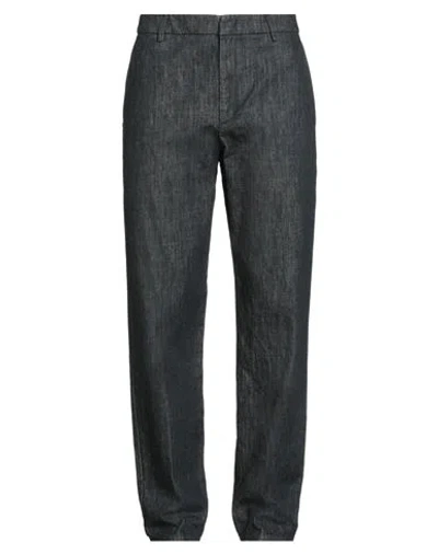 Dondup Man Jeans Blue Size 32 Cotton, Recycled Cotton In Gray