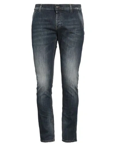 Dondup Man Jeans Blue Size 33 Cotton, Elastane