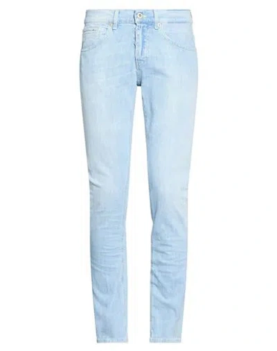 Dondup Man Jeans Blue Size 33 Cotton, Elastane