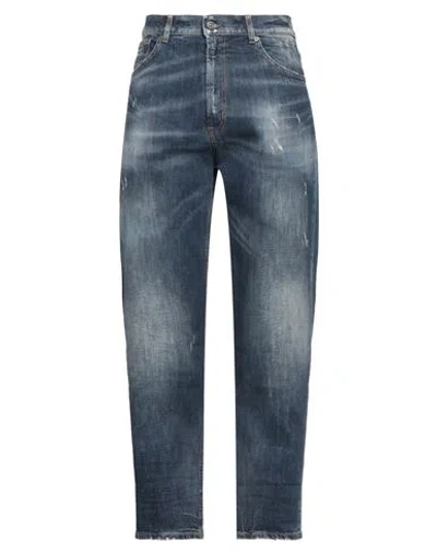 Dondup Man Jeans Blue Size 33 Cotton, Elastane