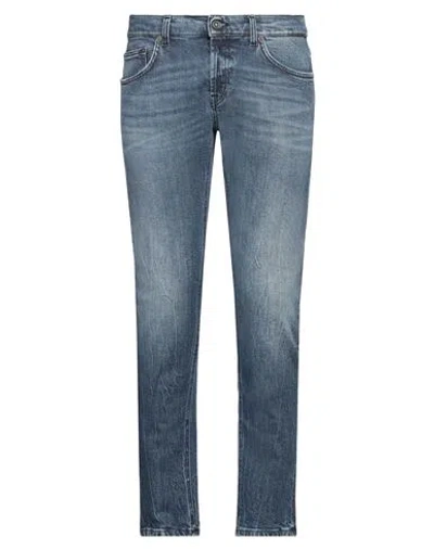 Dondup Man Jeans Blue Size 35 Cotton, Elastane