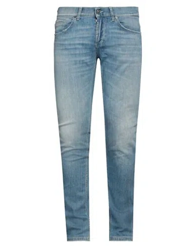 Dondup Man Jeans Blue Size 33 Cotton, Elastomultiester, Elastane
