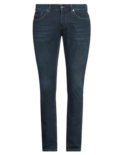 Dondup Man Jeans Blue Size 33 Cotton, Elastomultiester, Elastane, Polyester