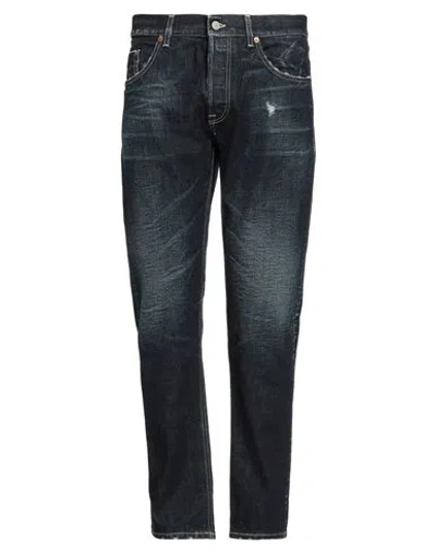 Dondup Man Denim Pants Blue Size 35 Cotton