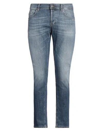 Dondup Man Jeans Blue Size 34 Cotton, Elastane