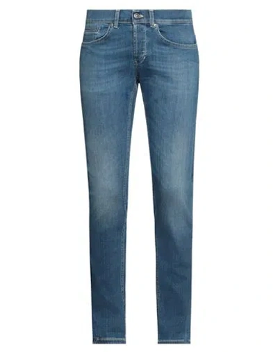 Dondup Man Jeans Blue Size 34 Cotton, Lyocell, Elastomultiester, Elastane