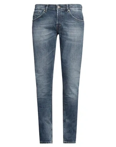 Dondup Man Jeans Blue Size 35 Cotton, Elastane