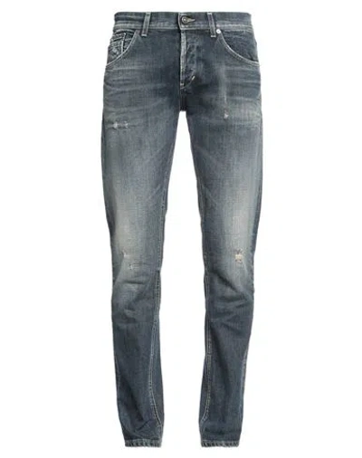 Dondup Man Jeans Blue Size 35 Cotton, Elastane