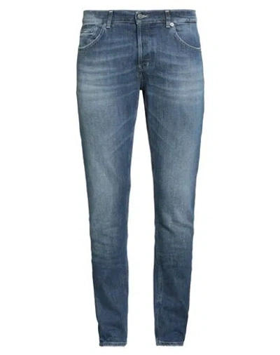 Dondup Man Jeans Blue Size 29 Cotton, Elastane