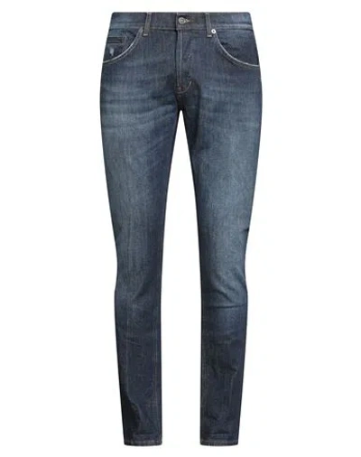 Dondup Man Jeans Blue Size 35 Cotton, Elastane