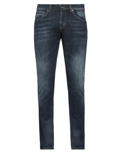 Dondup Man Jeans Blue Size 32 Cotton, Elastane