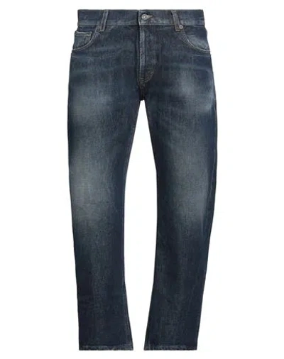 Dondup Man Jeans Blue Size 35 Cotton, Elastane