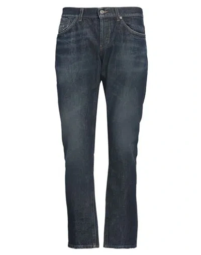 Dondup Man Jeans Blue Size 32 Cotton, Elastane