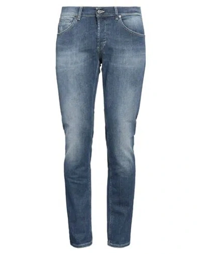 Dondup Man Jeans Blue Size 35 Cotton, Elastane