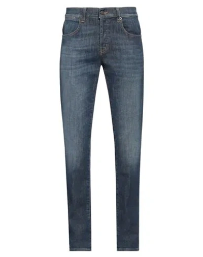 Dondup Man Jeans Blue Size 35 Cotton, Elastane