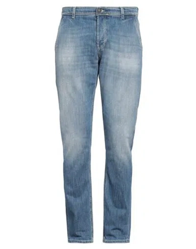 Dondup Man Jeans Blue Size 30 Cotton, Elastomultiester