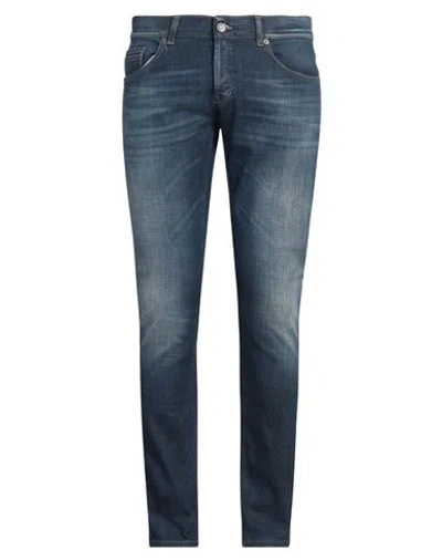 Dondup Man Jeans Blue Size 35 Cotton, Elastomultiester, Elastane