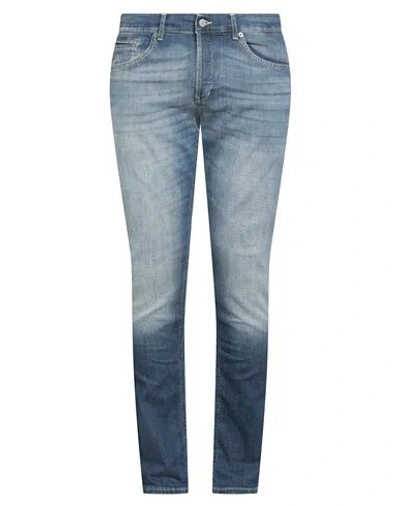 Dondup Man Jeans Blue Size 35 Cotton, Elastomultiester, Elastane
