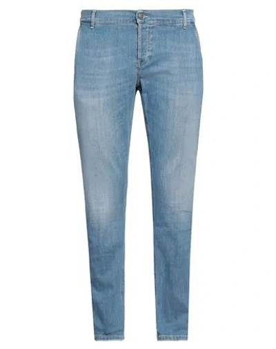 Dondup Man Jeans Blue Size 35 Cotton, Elastomultiester, Elastane