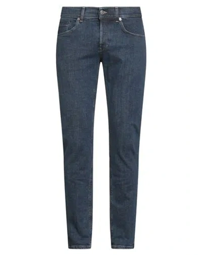 Dondup Man Jeans Blue Size 35 Organic Cotton, Recycled Elastane