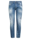 Dondup Man Jeans Blue Size 35 Organic Cotton, Recycled Elastane In Blue