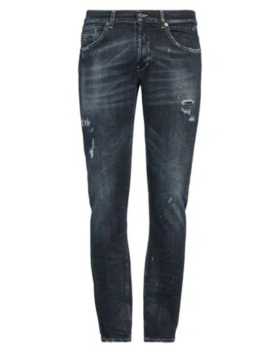 Dondup Man Jeans Blue Size 35 Organic Cotton, Recycled Elastane