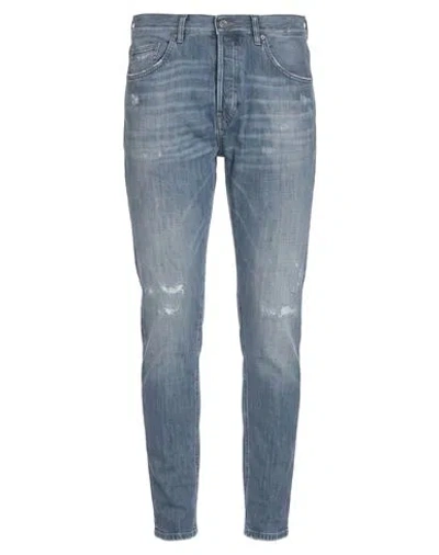 Dondup Man Jeans Blue Size 36 Cotton, Organic Cotton