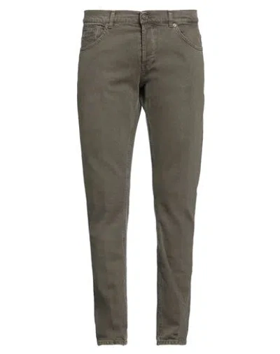Dondup Man Jeans Dark Green Size 38 Cotton, Elastane In Green