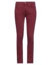 Dondup Man Jeans Garnet Size 29 Cotton, Elastane In Red