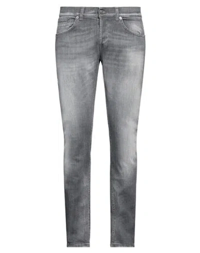 Dondup Man Jeans Grey Size 30 Cotton, Elastane In Gray