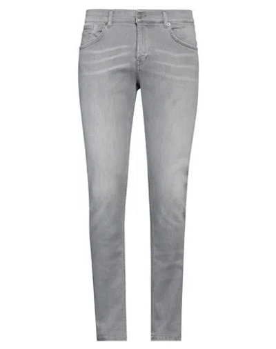 Dondup Man Jeans Grey Size 35 Cotton, Elastomultiester, Elastane