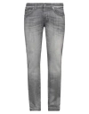 Dondup Man Jeans Grey Size 34 Organic Cotton, Recycled Elastane