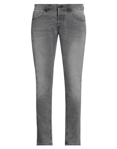 Dondup Man Jeans Grey Size 35 Cotton, Elastane