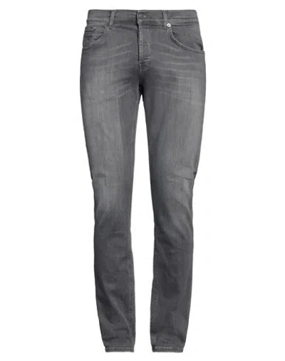 Dondup Man Jeans Grey Size 35 Cotton, Elastomultiester, Elastane In Gray