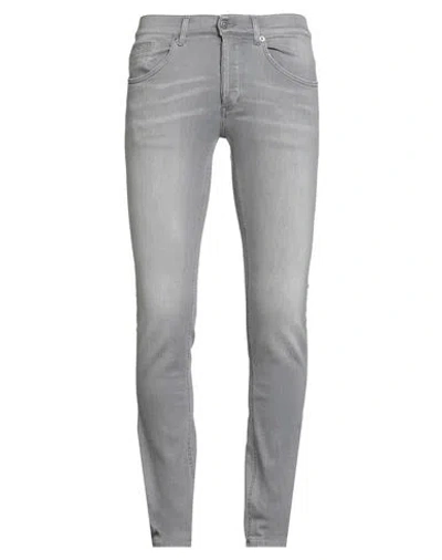 Dondup Man Jeans Grey Size 35 Cotton, Elastomultiester, Elastane