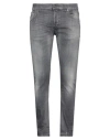 Dondup Man Jeans Grey Size 36 Cotton, Elastane