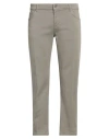 Dondup Man Pants Military Green Size 34 Cotton, Elastane In Beige