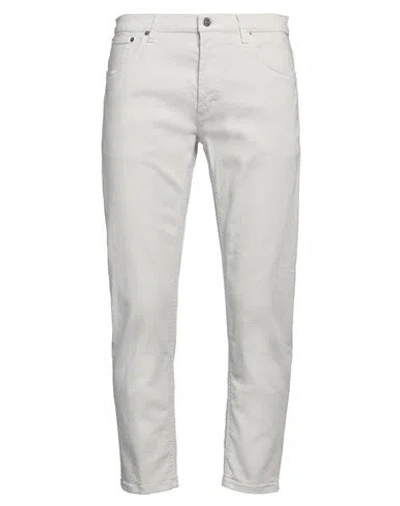 Dondup Man Jeans Light Grey Size 33 Cotton, Elastomultiester, Elastane