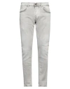 Dondup Man Jeans Light Grey Size 34 Cotton, Elastane In Grey
