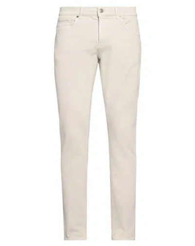Dondup Man Jeans Light Grey Size 35 Cotton, Elastane