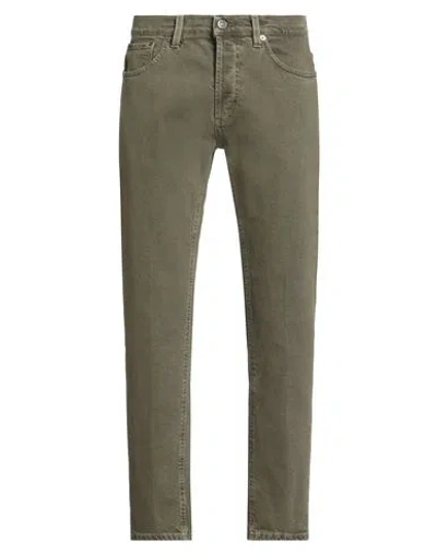 Dondup Man Jeans Military Green Size 29 Cotton, Elastane