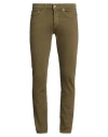 Dondup Man Jeans Military Green Size 33 Cotton, Elastane
