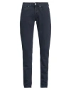 Dondup Man Jeans Navy Size 29 Cotton, Elastane In Navy Blue