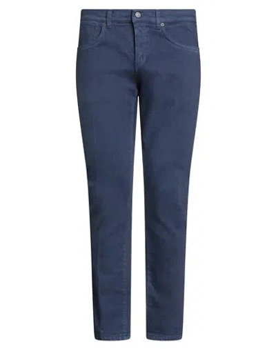 Dondup Man Jeans Navy Size 34 Cotton, Elastane In Blue