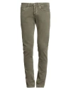 Dondup Man Jeans Sage Green Size 30 Cotton, Elastane