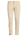Dondup Man Jeans Sand Size 28 Cotton, Elastomultiester, Elastane In Neutral