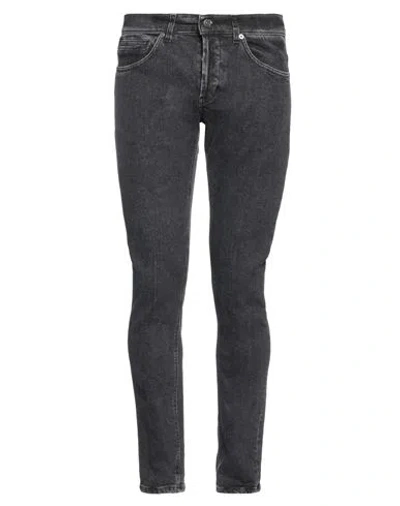 Dondup Man Jeans Steel Grey Size 31 Cotton, Elastane