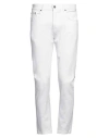Dondup Man Jeans White Size 31 Cotton, Elastomultiester, Elastane