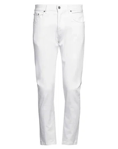 Dondup Man Jeans White Size 31 Cotton, Elastomultiester, Elastane In White