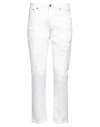 Dondup Man Jeans White Size 31 Cotton, Elastomultiester, Elastane